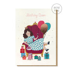 PB PRESSIES Birthday Queen Card